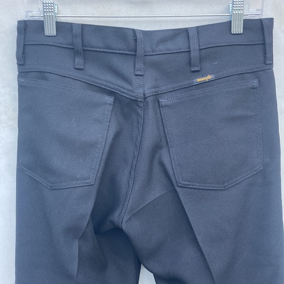 VINTAGE Black stay pressed wrangler size 31 x 30 - Picture 3 of 5
